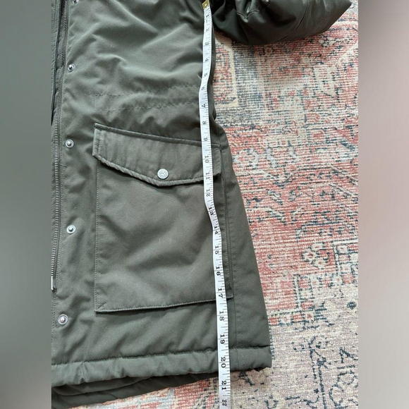 Levi’s Water Repellent Parka Jacket Faux Fur Trim Hood Small - Picture 8 of 11